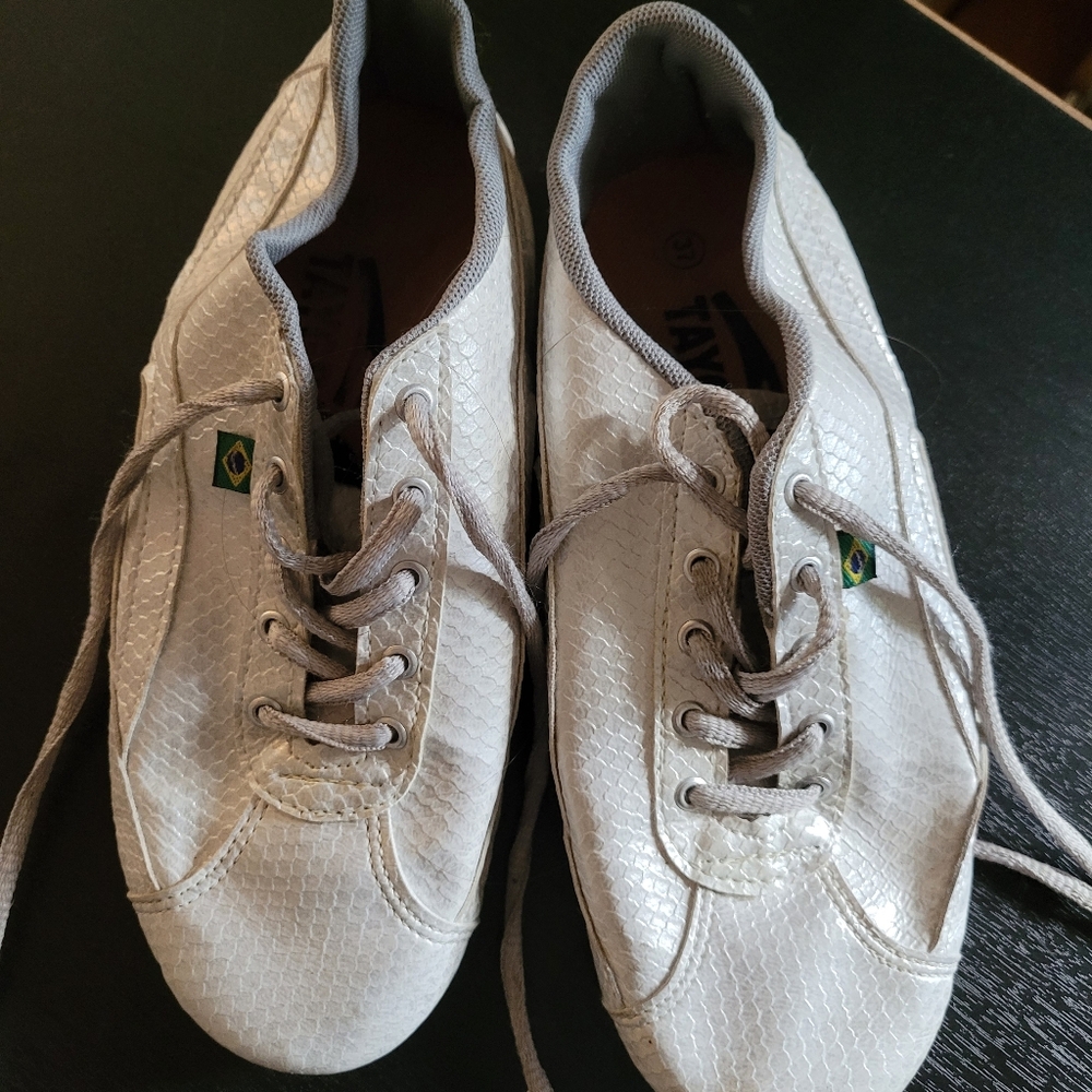 Taygra zouk silver pink dance shoes